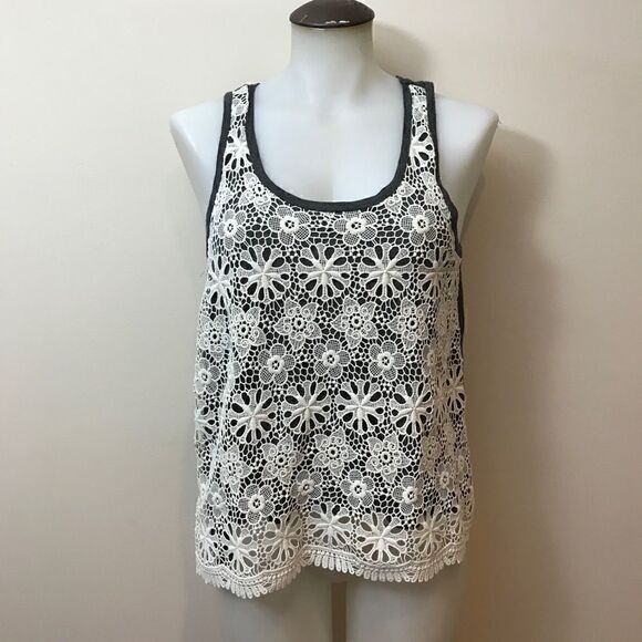 Jersey crochet tank top - Picture 2 of 5
